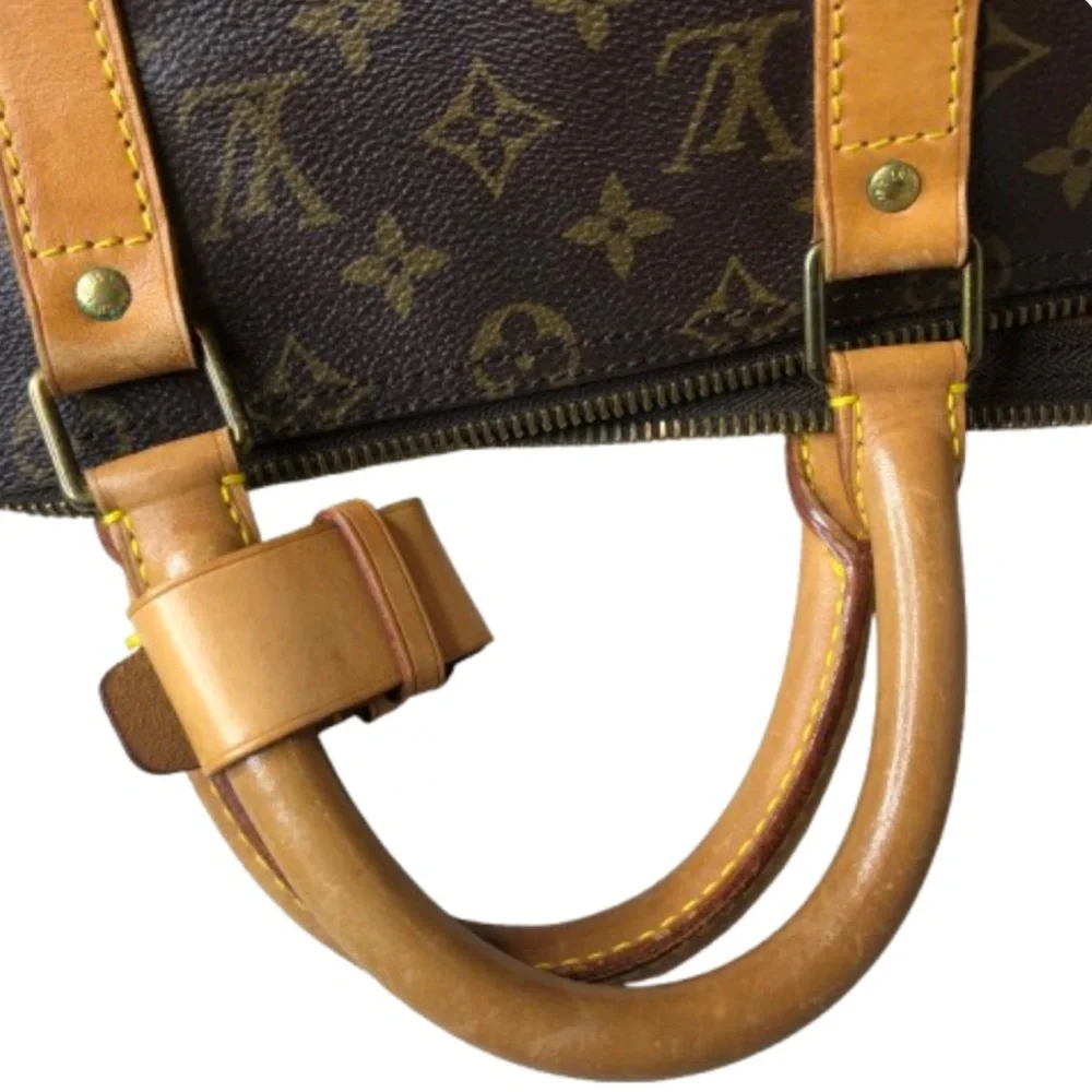 LOUIS VUITTON Monogram KEEPALL 50 LV Boston Travel Weekend Duffle Bag France